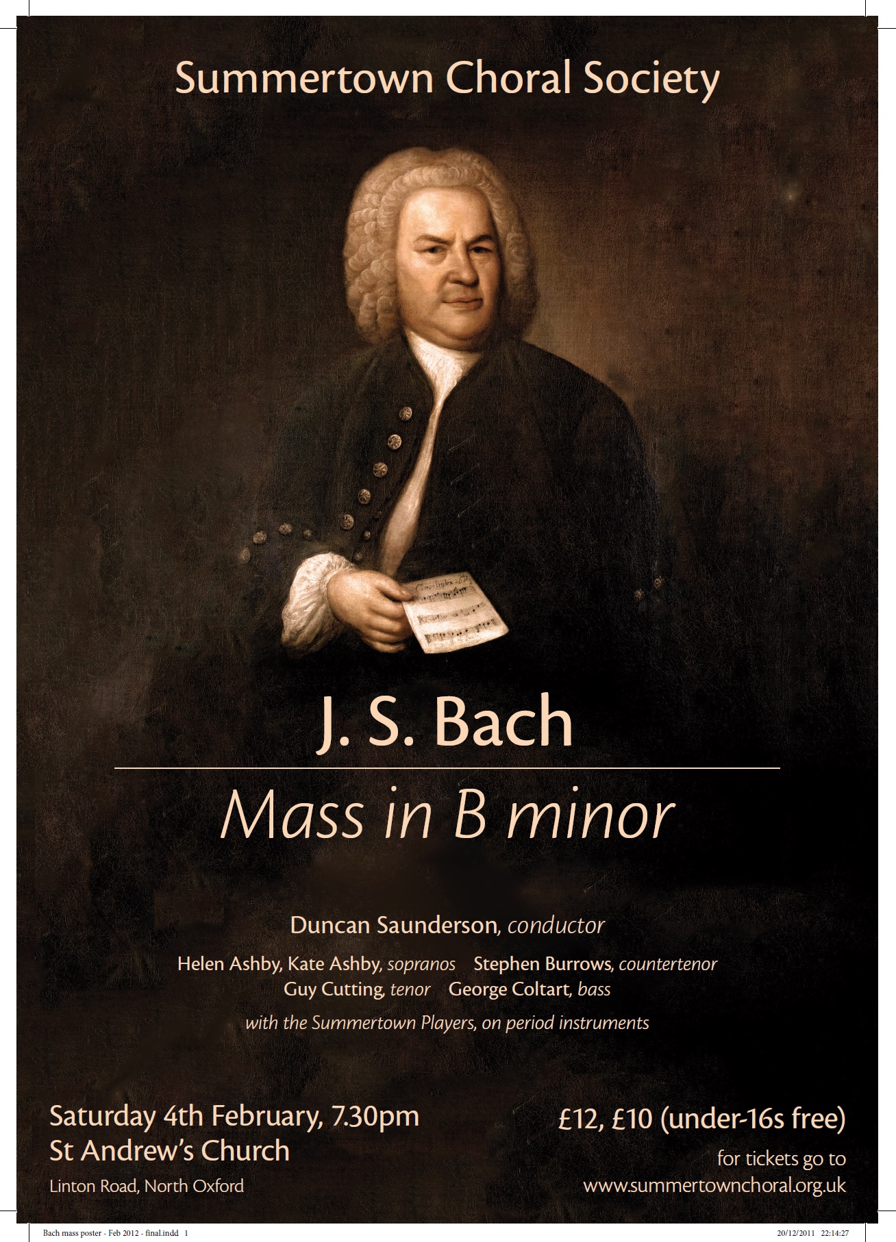 Bach's Mass in B Minor Poster