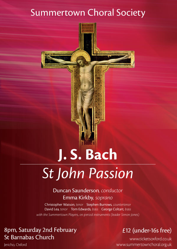 Bach's St. John Passion Poster