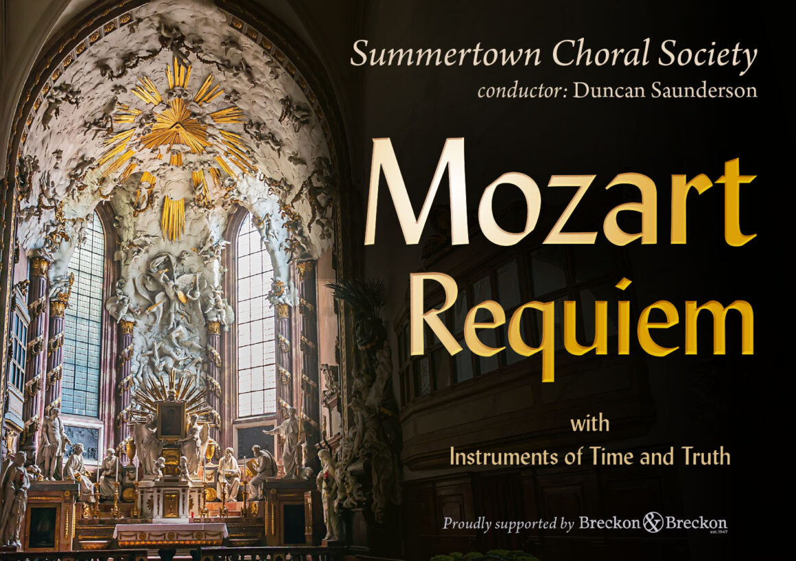 Poster for SCS Mozart Requiem concert in February 2027